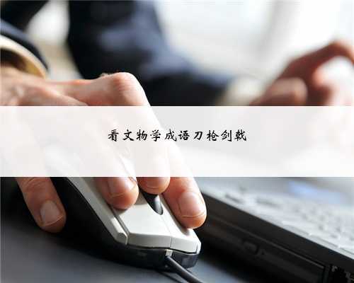 看文物学成语刀枪剑戟