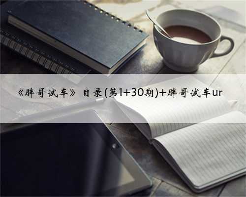 《胖哥试车》目录(第1 30期) 胖哥试车urⅴ