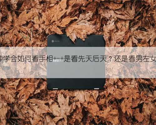 2分钟学会如何看手相 - 是看先天后天?还是看男左女右?