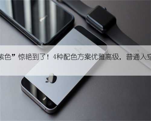 又被“紫色”惊艳到了！4种配色方案优雅高级，普通人穿也好看