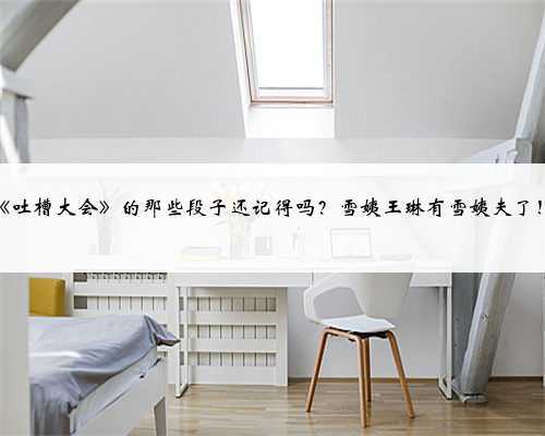 《吐槽大会》的那些段子还记得吗？雪姨王琳有雪姨夫了！