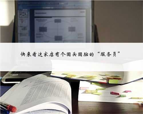 快来看这家店有个圆头圆脑的“服务员”
