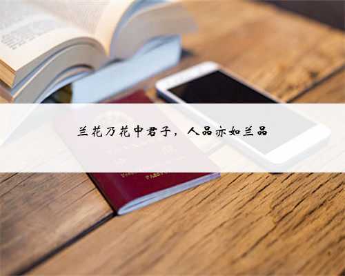 兰花乃花中君子，人品亦如兰品