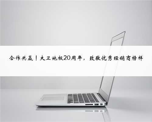 合作共赢丨大卫地板20周年,致敬优秀经销商榜样