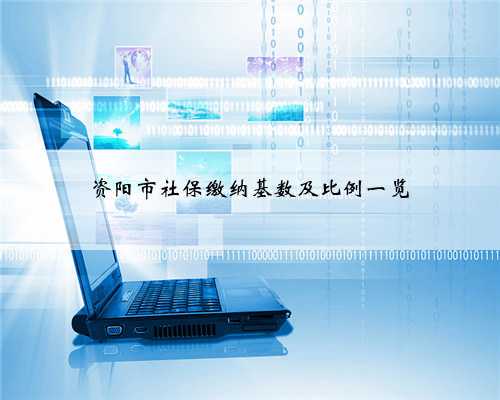 资阳市社保缴纳基数及比例一览