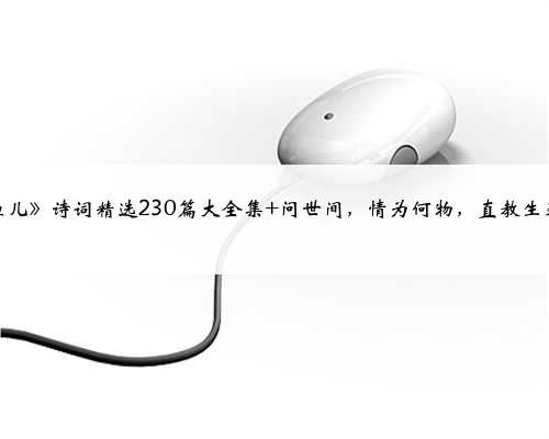 《摸鱼儿》诗词精选230篇大全集 问世间，情为何物，直教生死相许