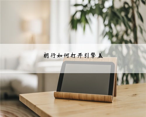 朗行如何打开引擎盖
