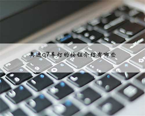 奥迪q7车灯的按钮介绍有哪些