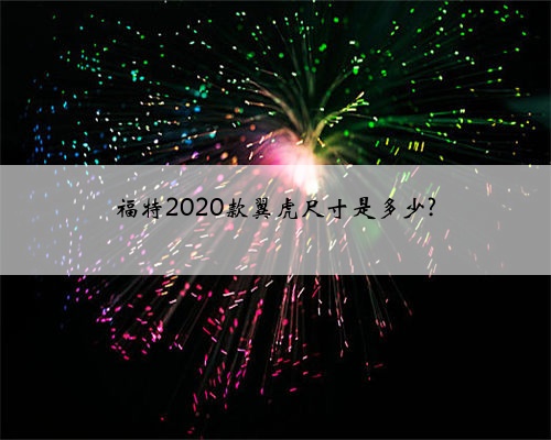 福特2020款翼虎尺寸是多少?
