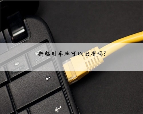 新临时车牌可以出省吗?