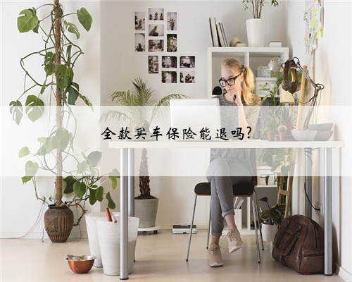 全款买车保险能退吗?