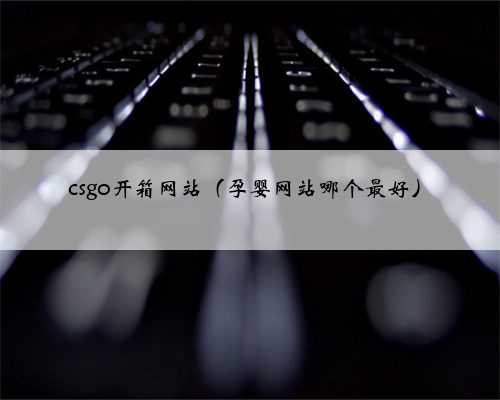 csgo开箱网站（孕婴网站哪个最好）