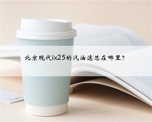 北京现代ix25的汽油滤芯在哪里?