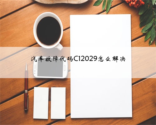 汽车故障代码C12029怎么解决
