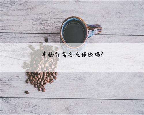 车检前需要交保险吗?