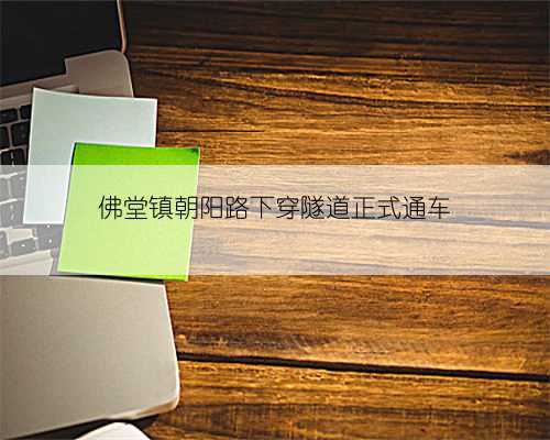 佛堂镇朝阳路下穿隧道正式通车