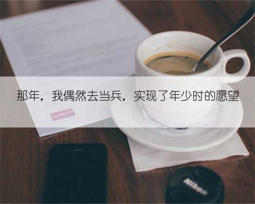 那年,我偶然去当兵,实现了年少时的愿望