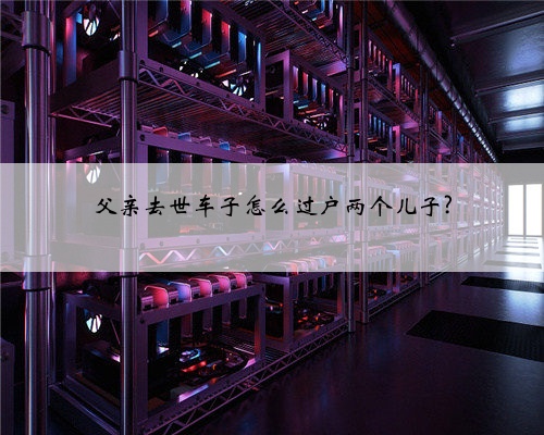 父亲去世车子怎么过户两个儿子?