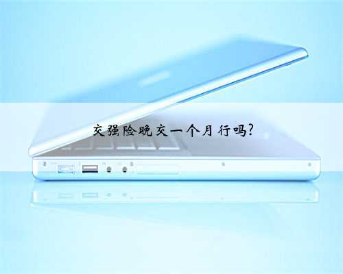 交强险晚交一个月行吗?