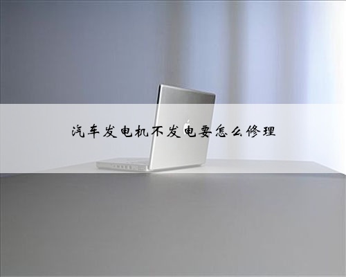 汽车发电机不发电要怎么修理