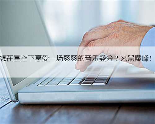 想在星空下享受一场爽爽的音乐盛会?来黑麋峰!