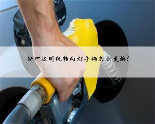 斯柯达明锐转向灯手柄怎么更换?