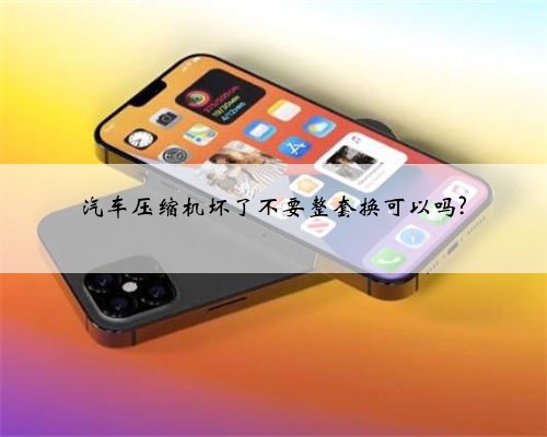 汽车压缩机坏了不要整套换可以吗?