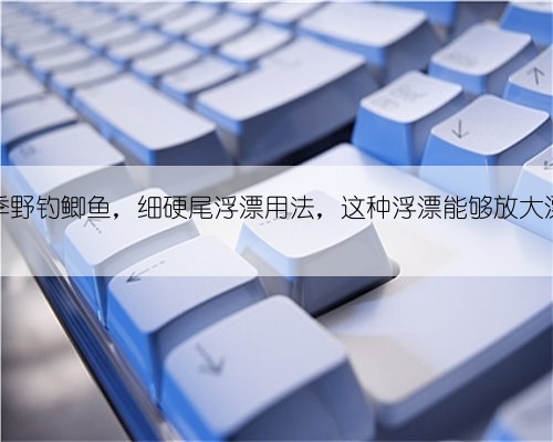 冬季野钓鲫鱼，细硬尾浮漂用法，这种浮漂能够放大漂相