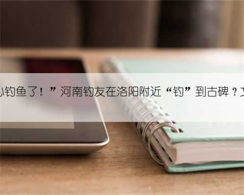 “当时就无心钓鱼了!”河南钓友在洛阳附近“钓”到古碑?文保部门回应