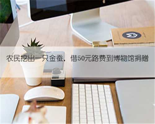 农民挖出一只金蚕,借50元路费到博物馆捐赠