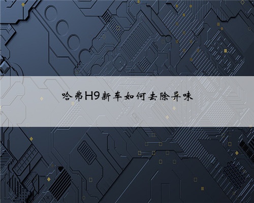哈弗H9新车如何去除异味