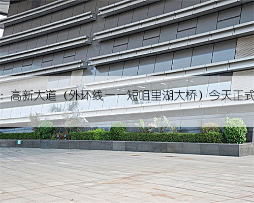武汉：高新大道（外环线——短咀里湖大桥）今天正式通车
