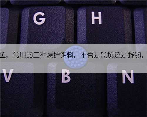 冬季钓鲫鱼,常用的三种爆护饵料,不管是黑坑还是野钓,都可以用