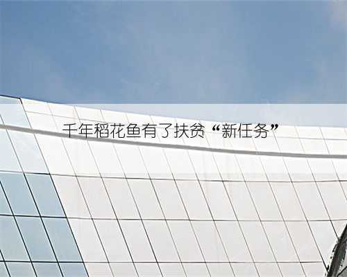 千年稻花鱼有了扶贫“新任务”