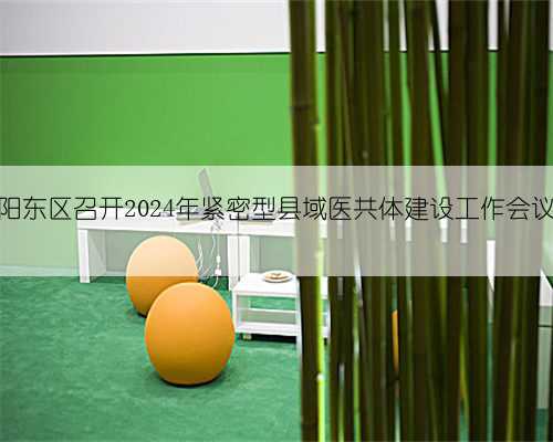 阳东区召开2024年紧密型县域医共体建设工作会议