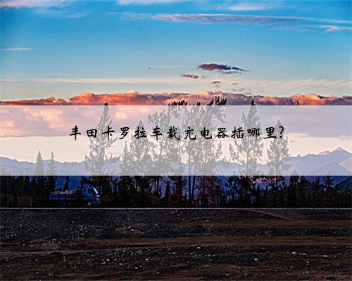 丰田卡罗拉车载充电器插哪里?