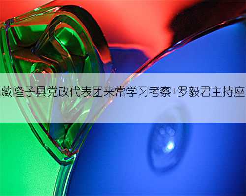 西藏隆子县党政代表团来常学习考察 罗毅君主持座谈