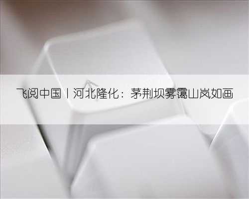 飞阅中国丨河北隆化:茅荆坝雾霭山岚如画