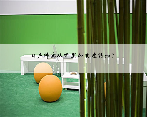 日产帅客从哪里加变速箱油？
