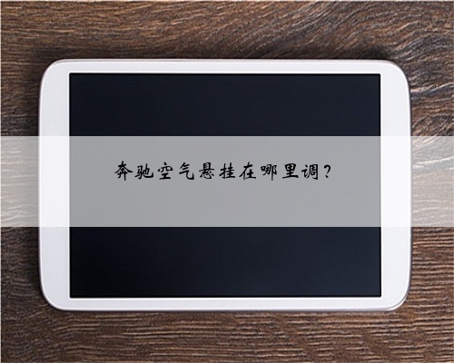 奔驰空气悬挂在哪里调？