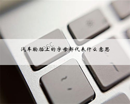汽车轮胎上的字母都代表什么意思