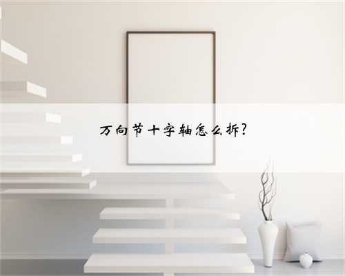 万向节十字轴怎么拆?