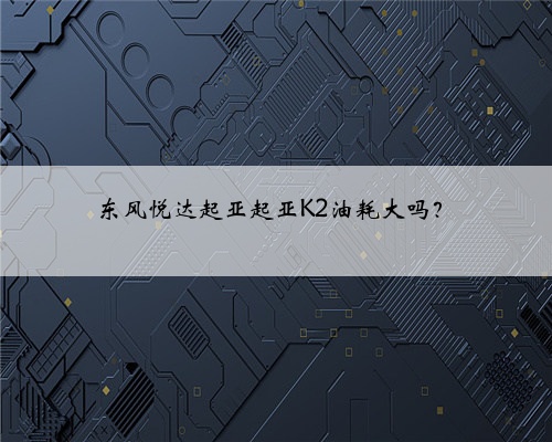 东风悦达起亚起亚K2油耗大吗?