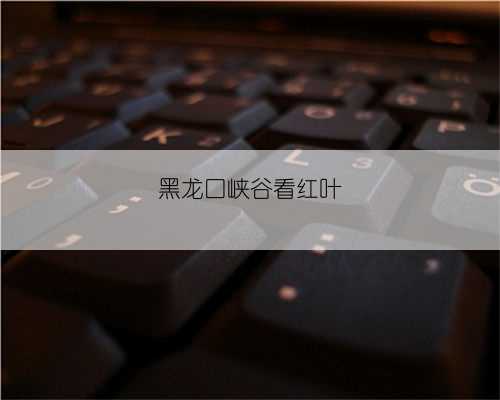 黑龙口峡谷看红叶