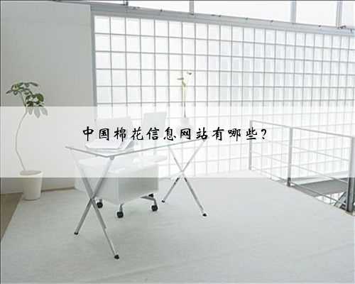 中国棉花信息网站有哪些？