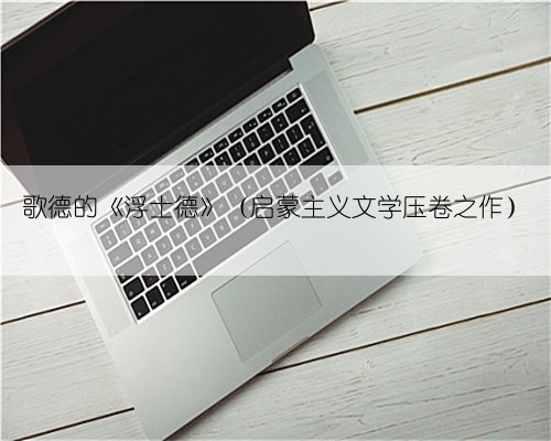 歌德的《浮士德》(启蒙主义文学压卷之作)