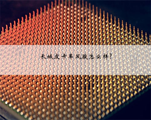 长城皮卡车风骏怎么样?