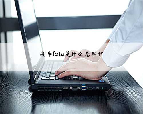 汽车fota是什么意思啊