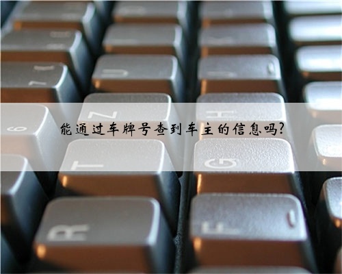 能通过车牌号查到车主的信息吗?