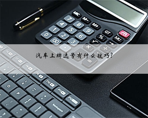 汽车上牌选号有什么技巧?